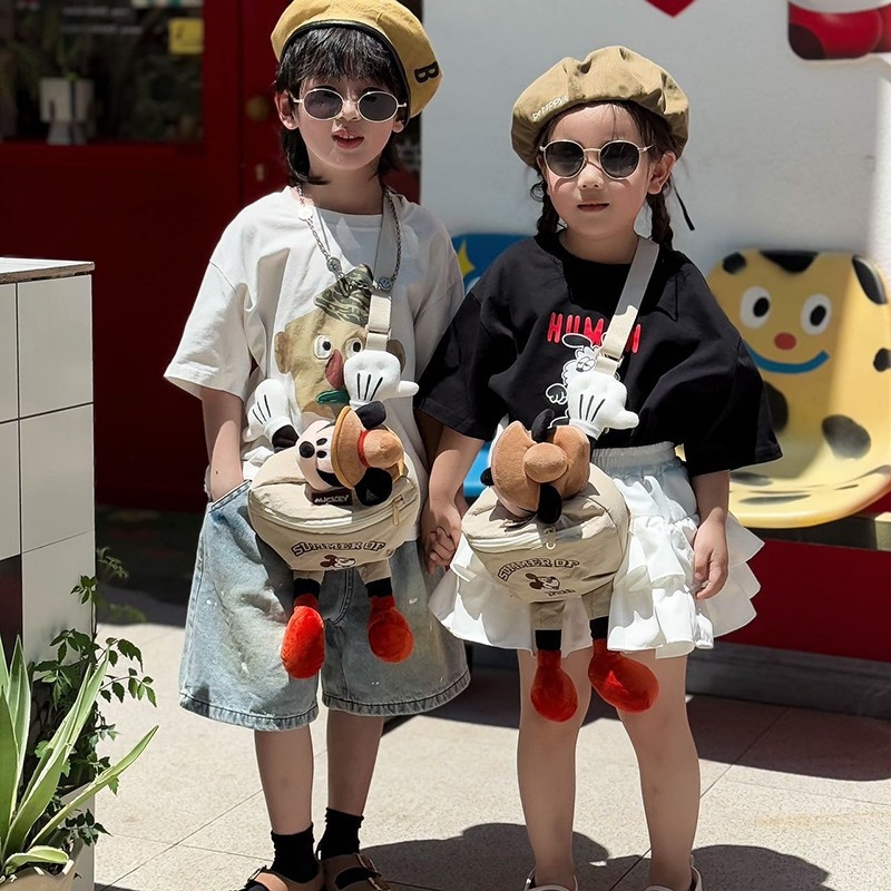 Παιδική τσάντα χιαστί με σχέδιο anime καρτούν, νάιλον, μεγάλης χωρητικότητας, unisex