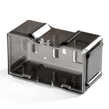 Κουτί αποθήκευσης γραφείου, σχέδιο Walnut-splicing, PS πλαστικό, χωρητικότητα 18L, ιαπωνικό στυλ, εκτυπωμένο λογότυπο