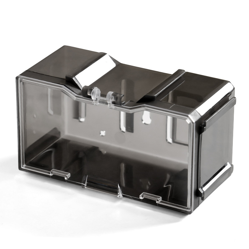 Κουτί αποθήκευσης γραφείου, σχέδιο Walnut-splicing, PS πλαστικό, χωρητικότητα 18L, ιαπωνικό στυλ, εκτυπωμένο λογότυπο