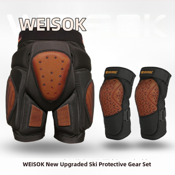 Lyžiarske a snowboardové bedrové a kolenné chrániče, vnútorné nosenie, PU/EVA/Lycra, Weisok/weisike značka