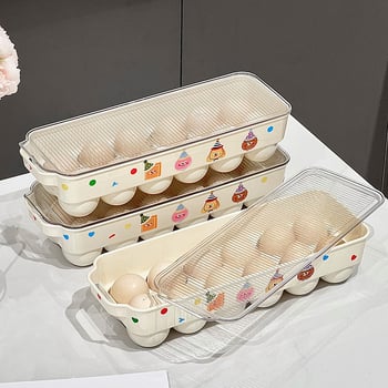 Tojáskarton krém stílusban, PET anyagú, tojások tárolására és frissességének megőrzésére