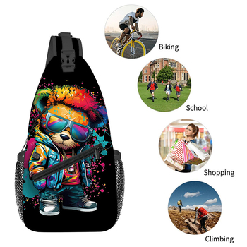 Τσαντάκι στήθους για παιδιά — Unisex, για μαθητές Δημοτικού, Πολυεστέρας, Καλοκαίρι 2024, παιδικό και χαριτωμένο στυλ