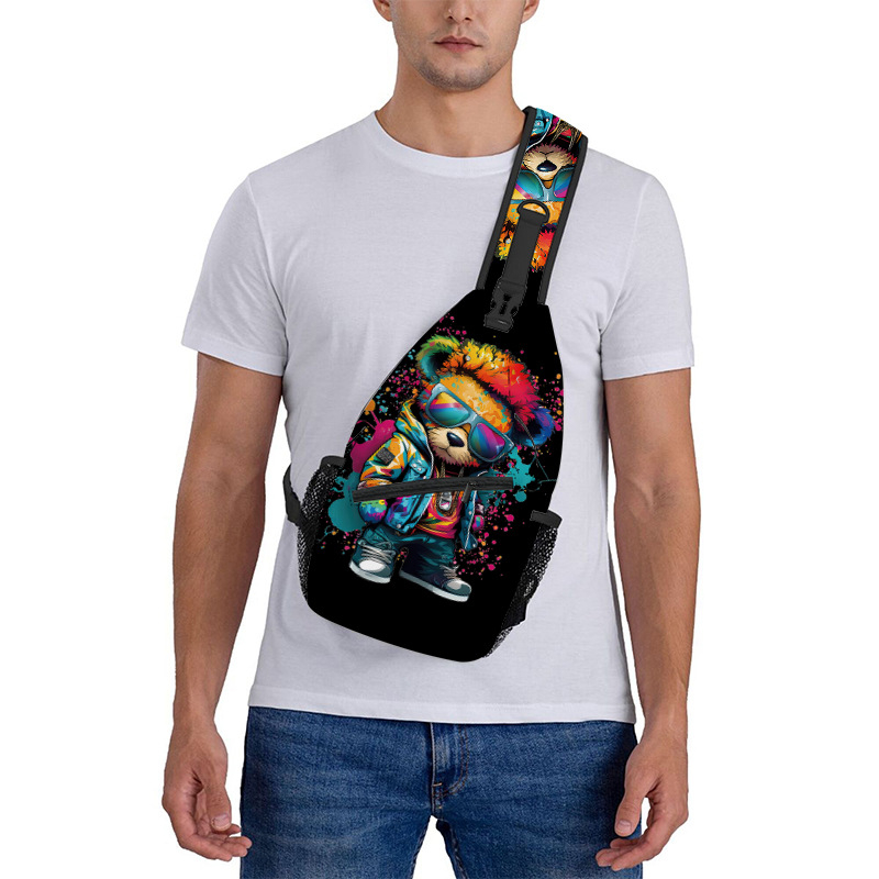 Τσαντάκι στήθους για παιδιά — Unisex, για μαθητές Δημοτικού, Πολυεστέρας, Καλοκαίρι 2024, παιδικό και χαριτωμένο στυλ