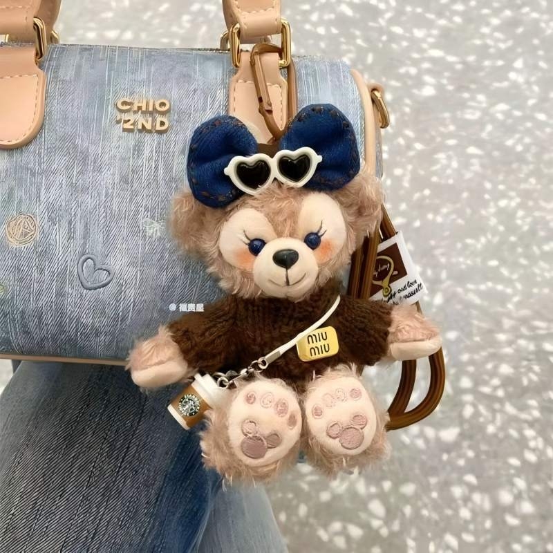 Hangcai Karikatúra plüss baba medál táskára és kulcstartóhoz – PP gyapot töltet, 14+, uniszex