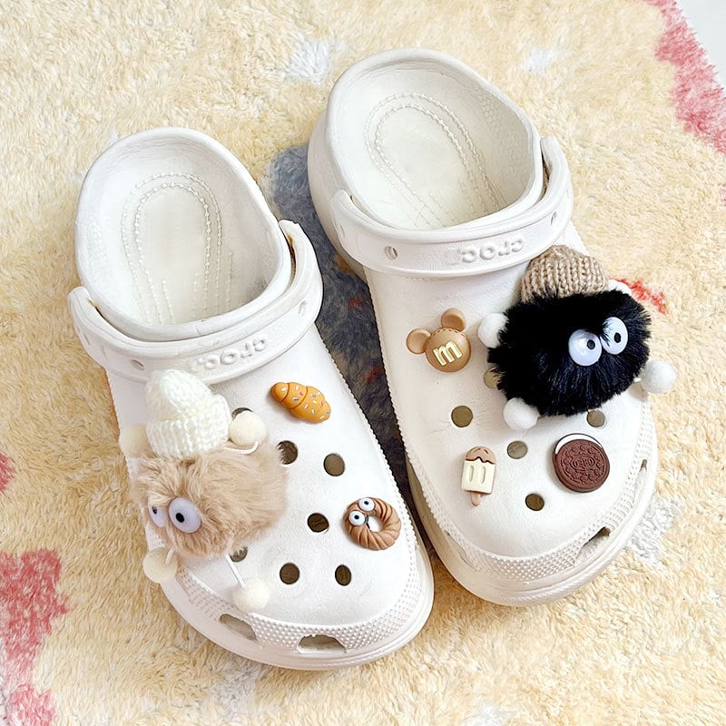 Plišani cvijet za obuću za sandale i papuče – ukras u Crocs stilu, brend Great Bear, model Plush shoe flower, pogodno za ljeto, jesen, proljeće i zimu.