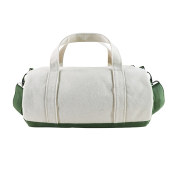 Mala crossbody torbica od platna, cilindričnog oblika bucket, zatvara zipom, jednobojna s prilagođenim logotipom