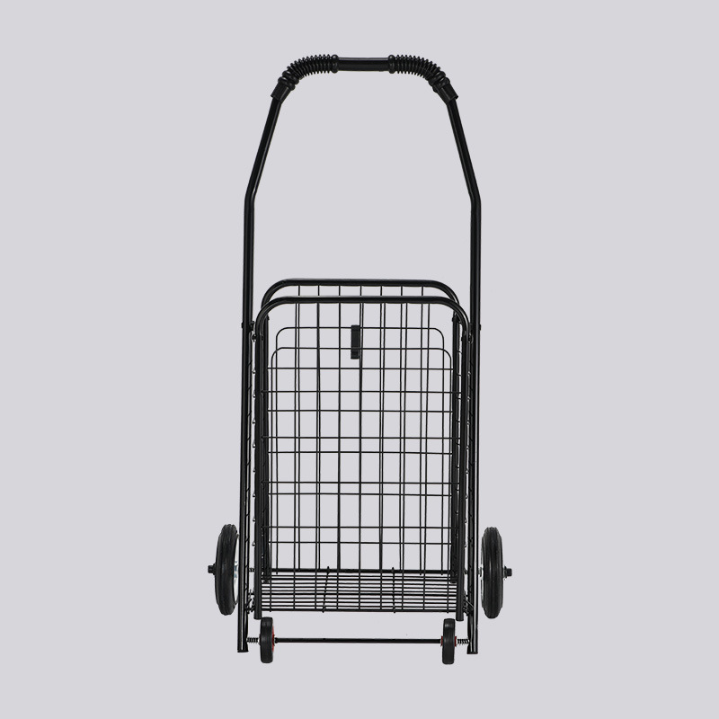 Сгъваема железна четирикрак пазарска количка, преносима, макс. товар 25 кг