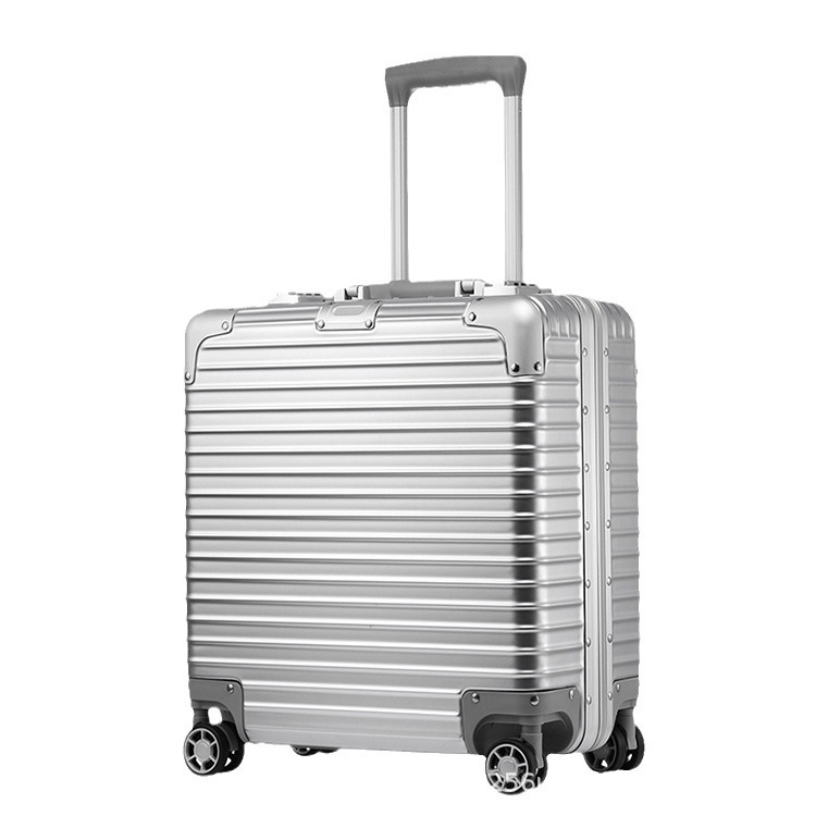 Lagani unisex poslovni trolley kofer, ABS+PC materijal, 2 kg, zatvaranje zipom, vodootporan, prugasti uzorak, poliester podstava