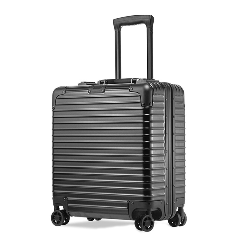 Lagani unisex poslovni trolley kofer, ABS+PC materijal, 2 kg, zatvaranje zipom, vodootporan, prugasti uzorak, poliester podstava