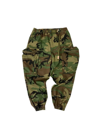 FUIV 8832 Hong Kong stil jogger hlače s manžetom, srednji struk, poliester, ljeto 2024