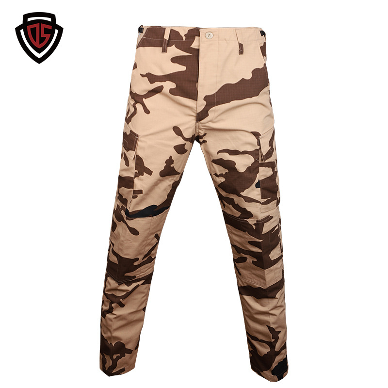 Double Safe камуфлажен тренировъчен костюм, памук-смесен плат, дишащ, износоустойчив, ветроустойчив, камуфлажен модел, подходящ за бягане, туризъм и къмпинг