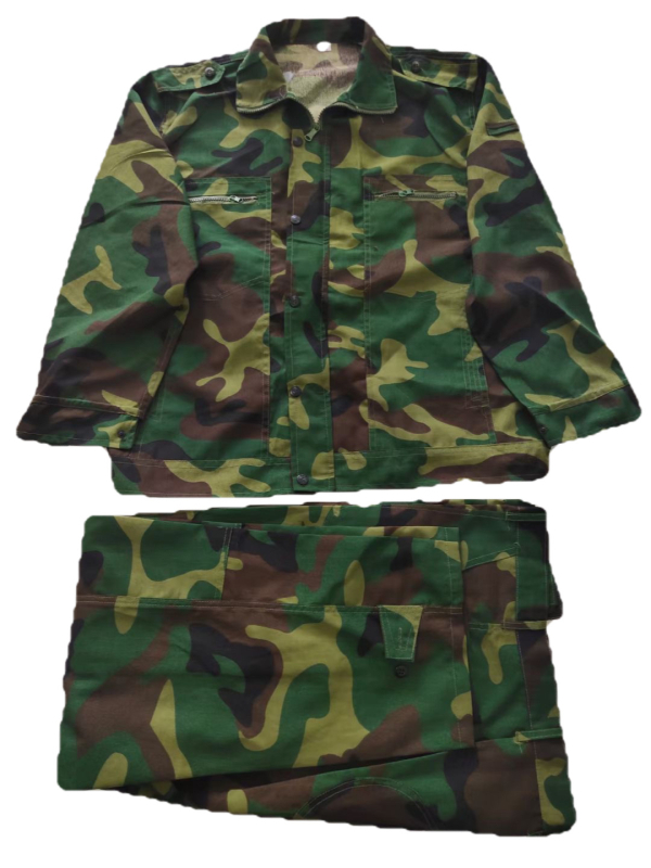 Унисекс камуфлажно облекло за тренировки, памучно-блендово, дишащо, камуфлажен принт, за лято, пролет и есен