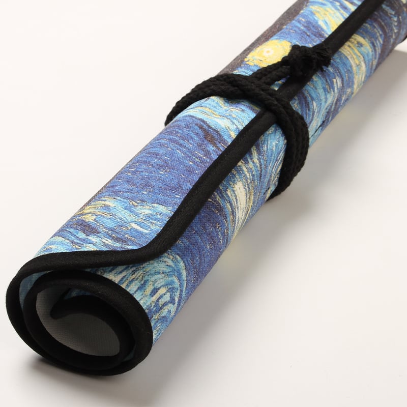 Ρολό θήκη πινέλων από καμβά με 20 θήκες – φορητή θήκη για πινέλα και μολύβια σχεδίου