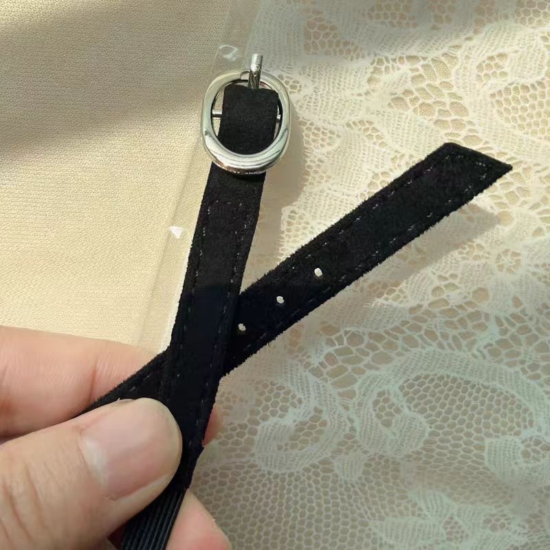 Protizlizni kaiš za visoke pete, elastično šivanje, Velcro zatvaranje, podesiva duljina, Model 003