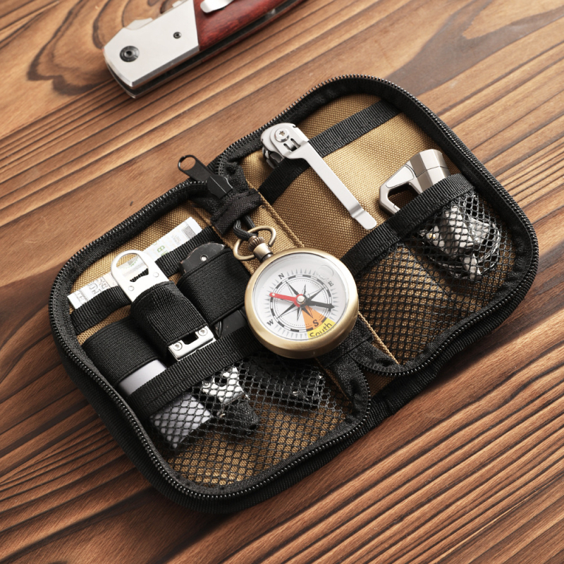Nylon EDC torba za pohranu alata — Unisex, mini prijenosna dnevna torba za outdoor aktivnosti, podstava od najlona, Ljeto 2024