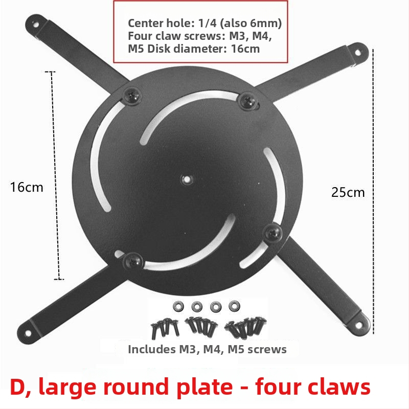 Suport de proiector cu adaptor cu trei găuri și patru gheare pentru Xgimi, Epson și BenQ (montaj pe birou/pe perete)
