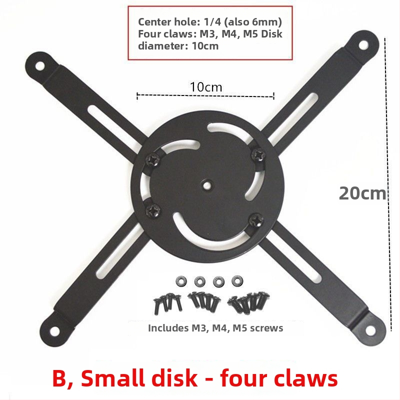Suport de proiector cu adaptor cu trei găuri și patru gheare pentru Xgimi, Epson și BenQ (montaj pe birou/pe perete)