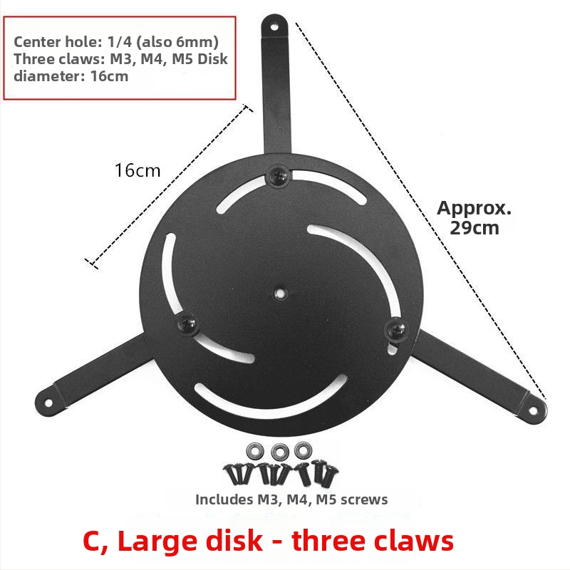 Suport de proiector cu adaptor cu trei găuri și patru gheare pentru Xgimi, Epson și BenQ (montaj pe birou/pe perete)