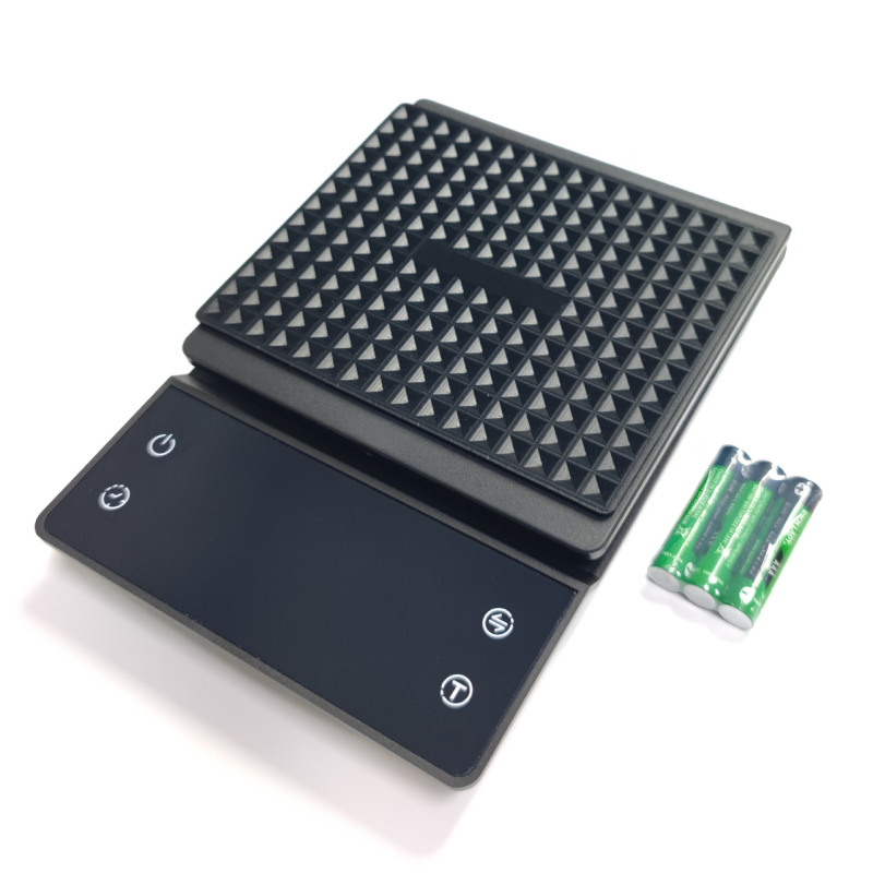 Skeller SKL-K09 vaga za kavu s tajmerom – elektronička preciznost 0,1 g–3 kg, LED zaslon, napajanje baterijom/punjenjem