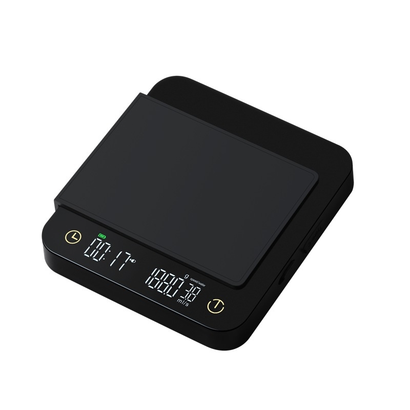 Kompaktna digitalna vaga za kavu s Bluetooth tajmerom, visoka preciznost za talijansko prženje kave, model DH-8706, raspon mjere 3 kg/0,1 g, USB-C napajanje, višenamjenska