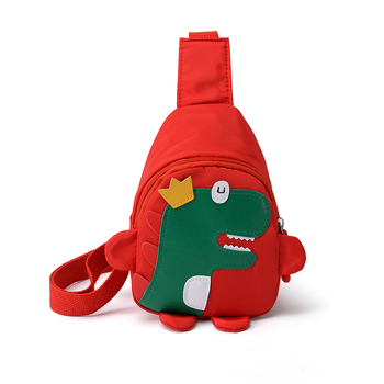 Dječja mini torbica preko ramena s temom dinosaura, slatki crtani stil, geometrijski uzorak, podstava poliester-bavlna, unisex, za svakodnevnu uporabu