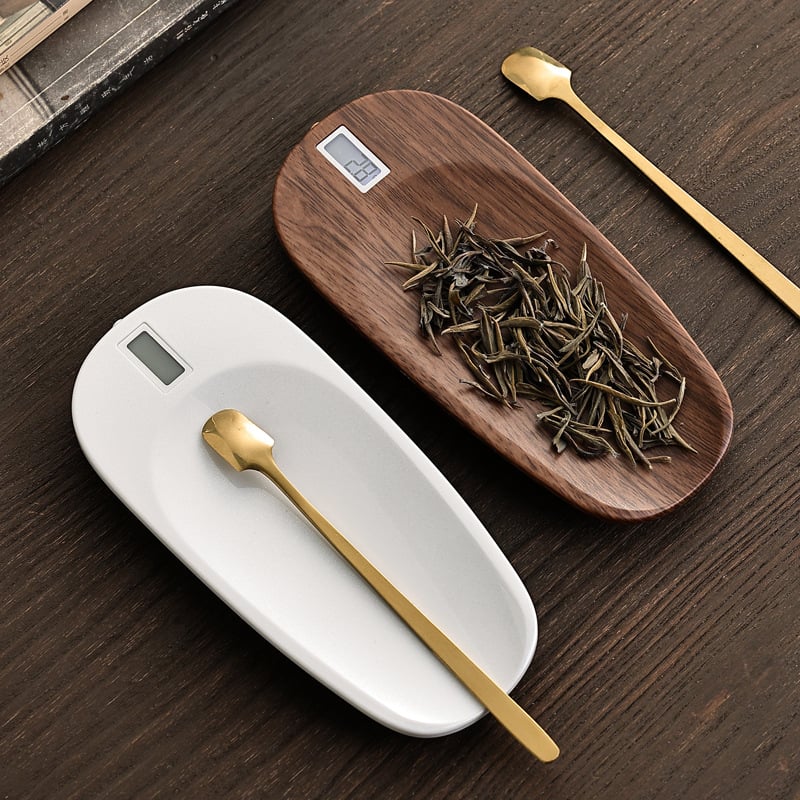 Balanță electronică pentru ceai Pu'er cu măsurare inteligentă în grame, precizie înaltă, construcție din plastic, ambalaj în cutie, origine Dehua
