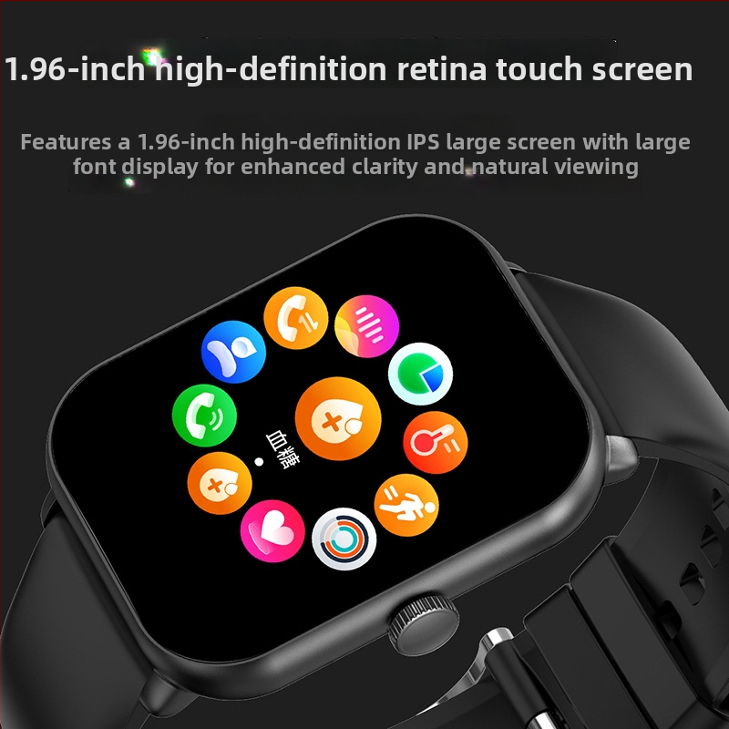 Έξυπνο ρολόι με μη επεμβατικό έλεγχο γλυκόζης αίματος, μέτρηση αρτηριακής πίεσης, σφυγμού και θερμοκρασίας; μαγνητική φόρτιση.