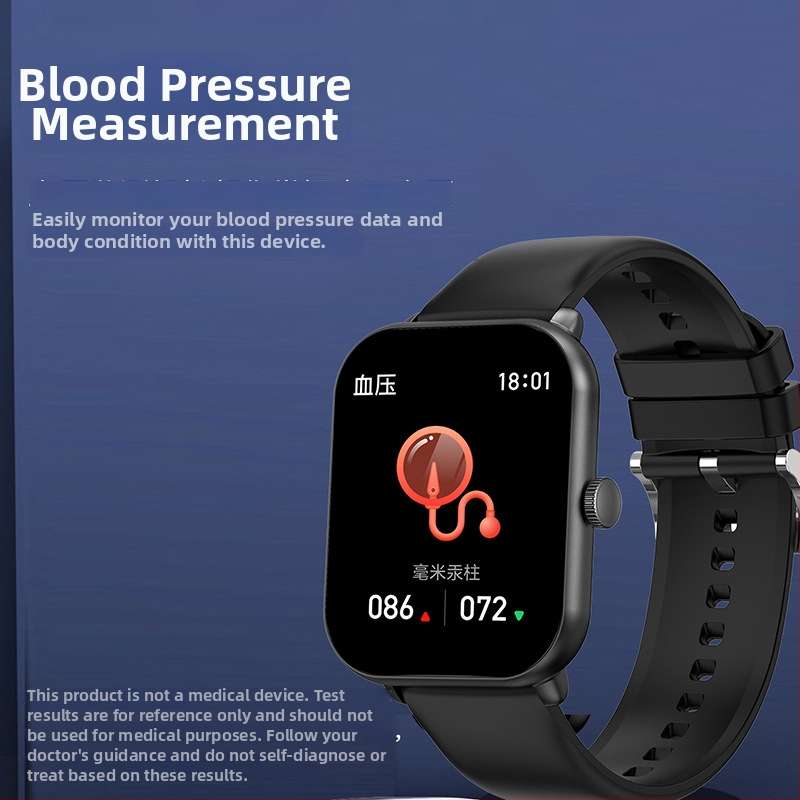 Έξυπνο ρολόι με μη επεμβατικό έλεγχο γλυκόζης αίματος, μέτρηση αρτηριακής πίεσης, σφυγμού και θερμοκρασίας; μαγνητική φόρτιση.