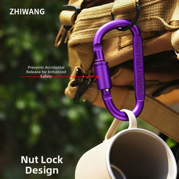 D-typ hlinírový sponový zámok pre vonkajšie vybavenie, nosnosť 40 kg, Značka Expectation, Model HJGK