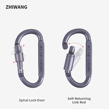 D-typ hlinírový sponový zámok pre vonkajšie vybavenie, nosnosť 40 kg, Značka Expectation, Model HJGK