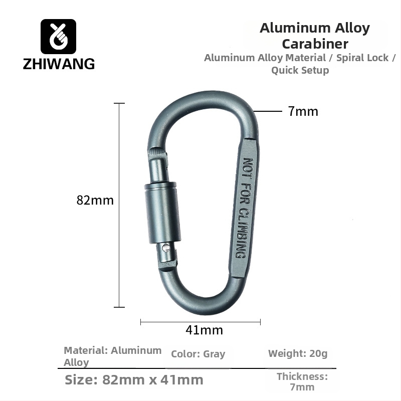 D-typ hlinírový sponový zámok pre vonkajšie vybavenie, nosnosť 40 kg, Značka Expectation, Model HJGK