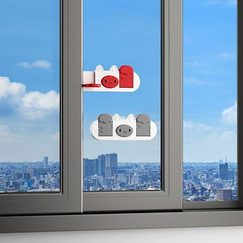 Vrata sigurnosna brava i zaustavljač – za prozore i garderobu, klizna vrata, dječja sigurnost, model 25R