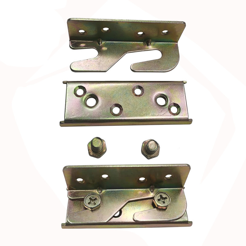 Conector hardware colț pat – Youyao, stil minimalist, stampare, material oțel laminat la rece, model 86-28-1.8mm