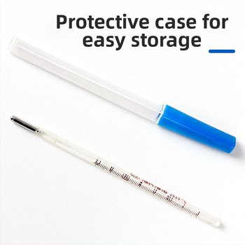 Медицински стъклен ртутен термометър за подмишница и устна, марка Hainuo, многократно използваем, пакет от 10 бр.