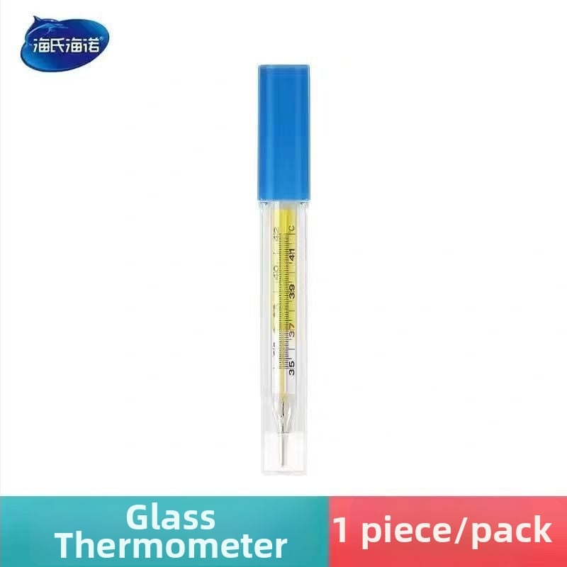 Медицински стъклен ртутен термометър за подмишница и устна, марка Hainuo, многократно използваем, пакет от 10 бр.