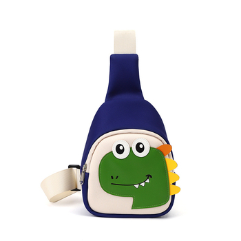 Torba preko ramena crossbody s motivom dinosaura, materijal diving cloth, džep sa zatvaračem, unisex
