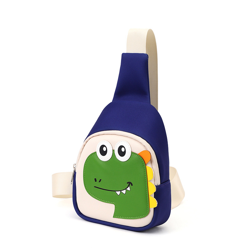 Torba preko ramena crossbody s motivom dinosaura, materijal diving cloth, džep sa zatvaračem, unisex