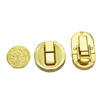 Kuka za torbe - okrugla metalna elektroplakirana, model 040, dodaci za torbe, zima 2023