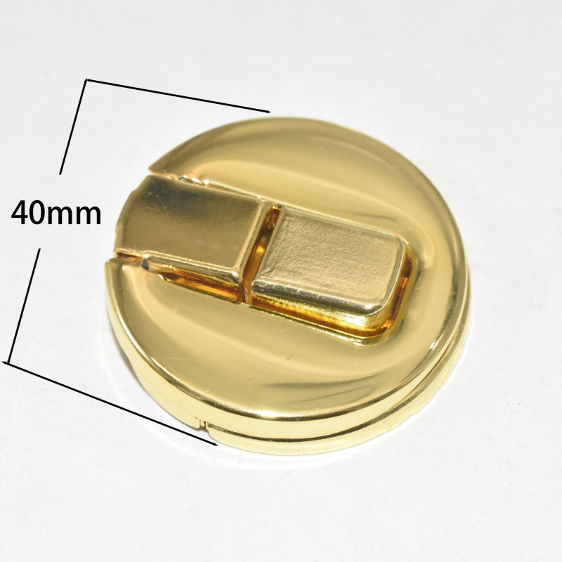 Kuka za torbe - okrugla metalna elektroplakirana, model 040, dodaci za torbe, zima 2023