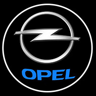 Φωτιστικό καλωσορίσματος αυτοκινήτου συμβατό με Opel με προβολή στην πόρτα, 12V, 5W, μοντέλο DBS0014