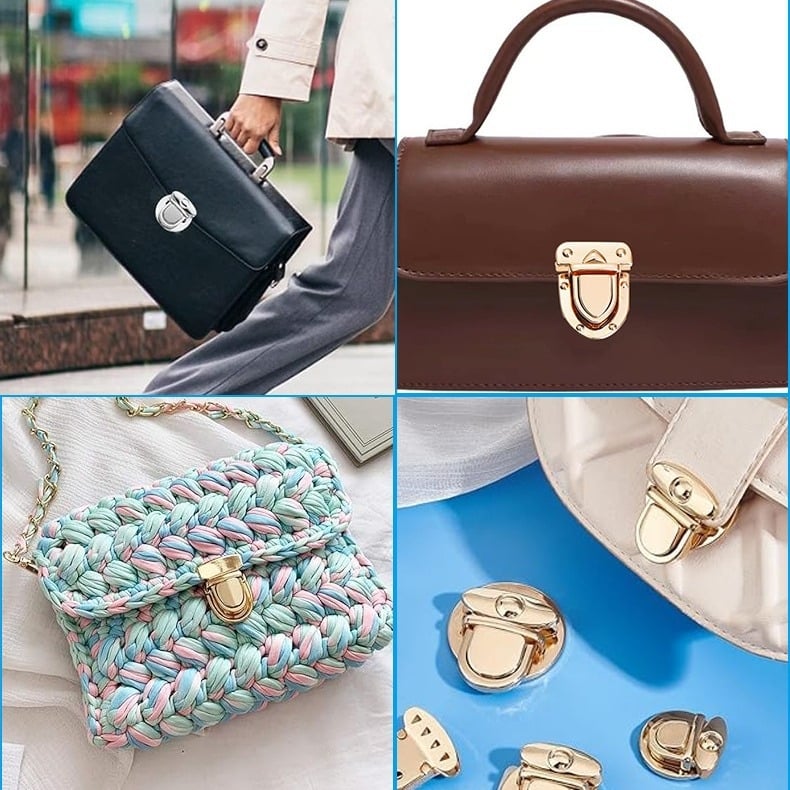 Κλείδωμα τσάντας με κλιπ, Lebi hardware, κράμα ψευδαργύρου, ηλεκτροπλατινοποίηση, τύπος Duck Tongue