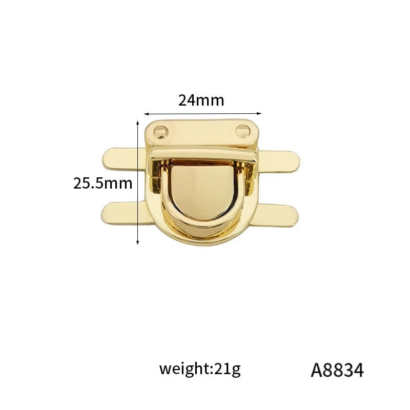 Κλείδωμα τσάντας με κλιπ, Lebi hardware, κράμα ψευδαργύρου, ηλεκτροπλατινοποίηση, τύπος Duck Tongue