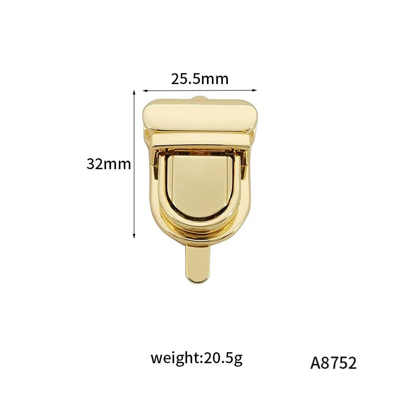 Κλείδωμα τσάντας με κλιπ, Lebi hardware, κράμα ψευδαργύρου, ηλεκτροπλατινοποίηση, τύπος Duck Tongue