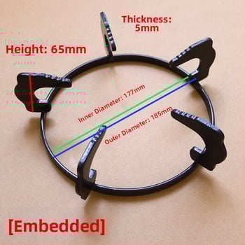 Gaasipliidi riiul, mudel 185/202, käsitsi paigaldus, neto kaal 0,40–0,45 kg, Clouds Are Warm
