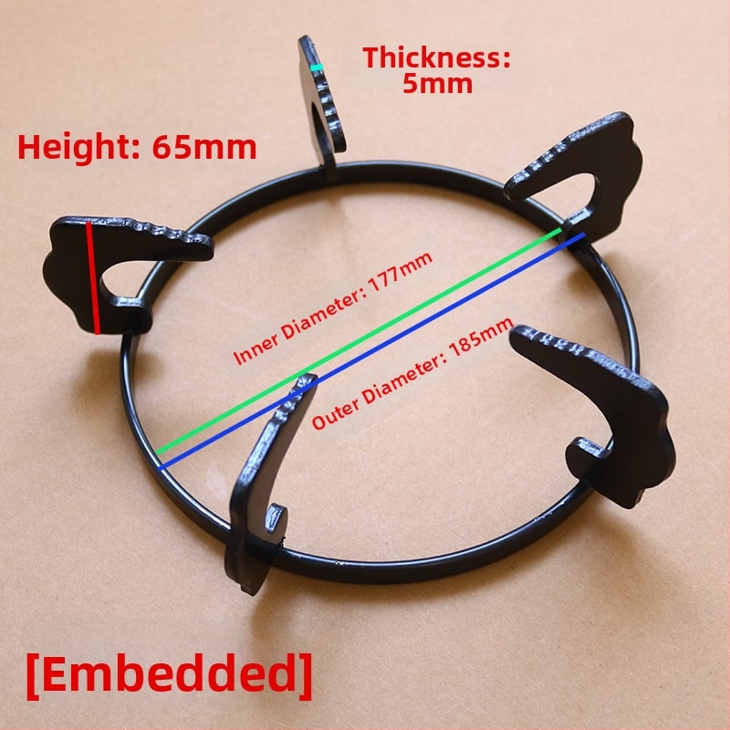 Gaasipliidi riiul, mudel 185/202, käsitsi paigaldus, neto kaal 0,40–0,45 kg, Clouds Are Warm
