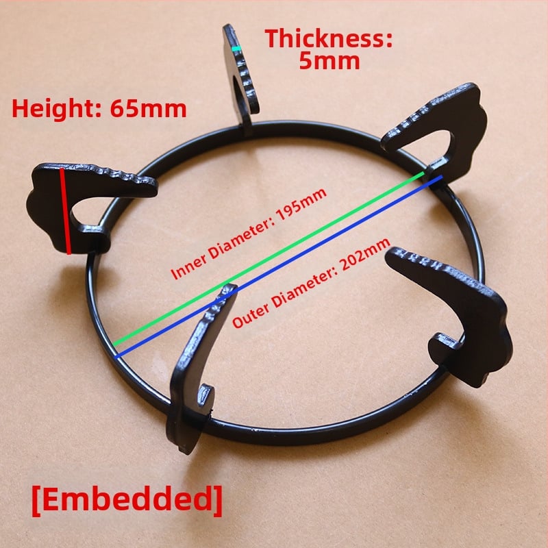 Gaasipliidi riiul, mudel 185/202, käsitsi paigaldus, neto kaal 0,40–0,45 kg, Clouds Are Warm