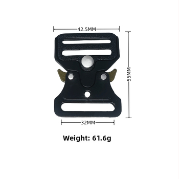 Kobra taktická spona na opasok, plne kovová, zo zinkovej zliatiny, určená pre vonkajšie vybavenie a doplnky k batožine