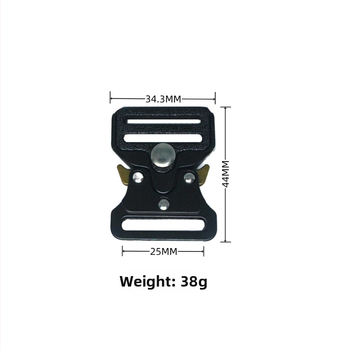 Kobra taktická spona na opasok, plne kovová, zo zinkovej zliatiny, určená pre vonkajšie vybavenie a doplnky k batožine