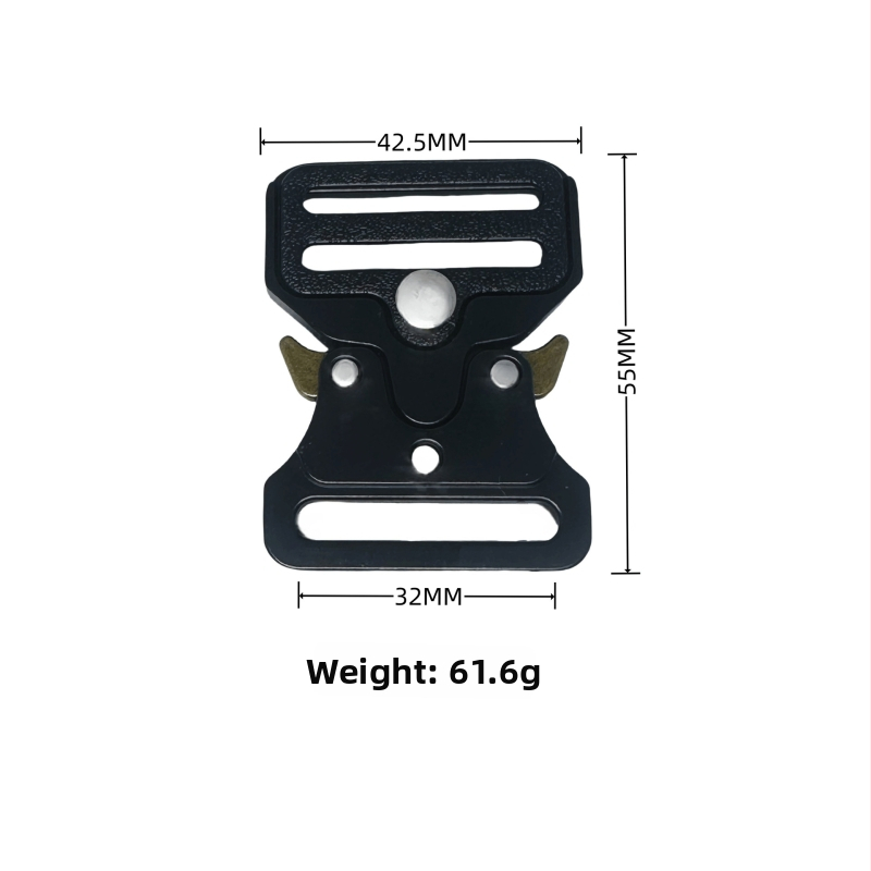 Kobra taktická spona na opasok, plne kovová, zo zinkovej zliatiny, určená pre vonkajšie vybavenie a doplnky k batožine