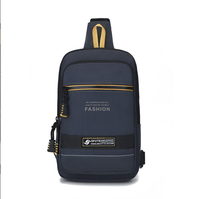 Muška Chest Bag Crossbody – Urban minimalist stil, Visokokvalitetna tkanina, Otpornost na habanje, Poliester podstava